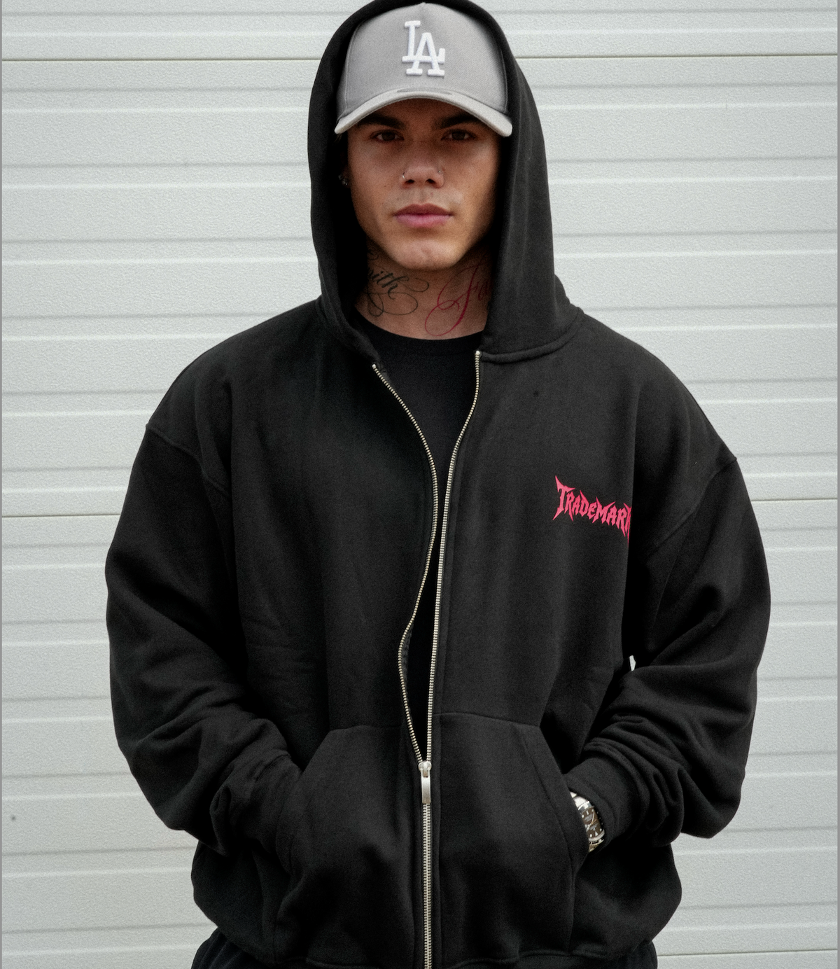 ORIGIN BLACK ZIP UP HOODIE