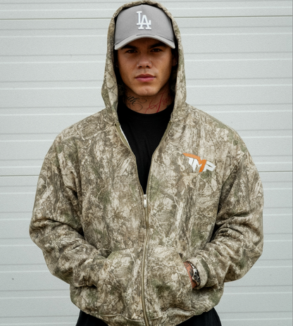 ORIGIN CAMO ZIP UP HOODIE